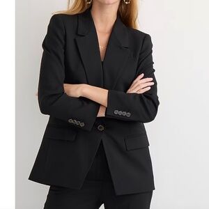 J Crew / Willa Blazer / Black / Size 8 / NWT